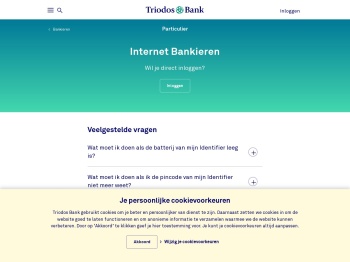 Service Internet Bankieren | Persoonlijke service | Triodos Bank