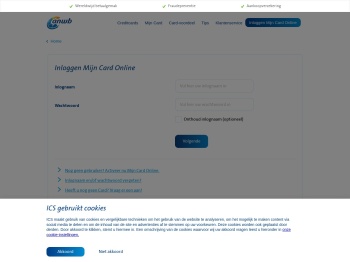 Inloggen - Mijn Card Online | International Card Services