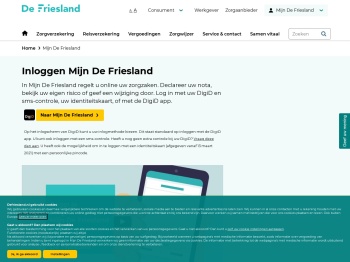 Inloggen Mijn De Friesland - De Friesland - Zorgverzekeraar