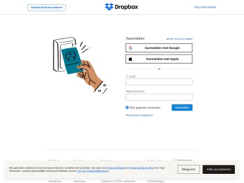 Aanmelden - Dropbox
