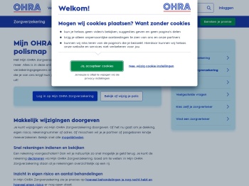 Mijn OHRA Zorgverzekering; je online polismap | OHRA