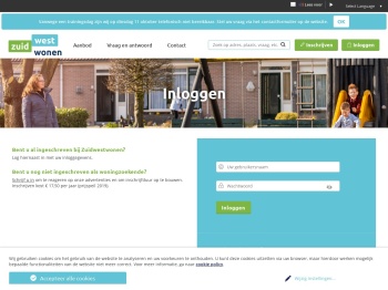 Inloggen - zuidwestwonen.nl
